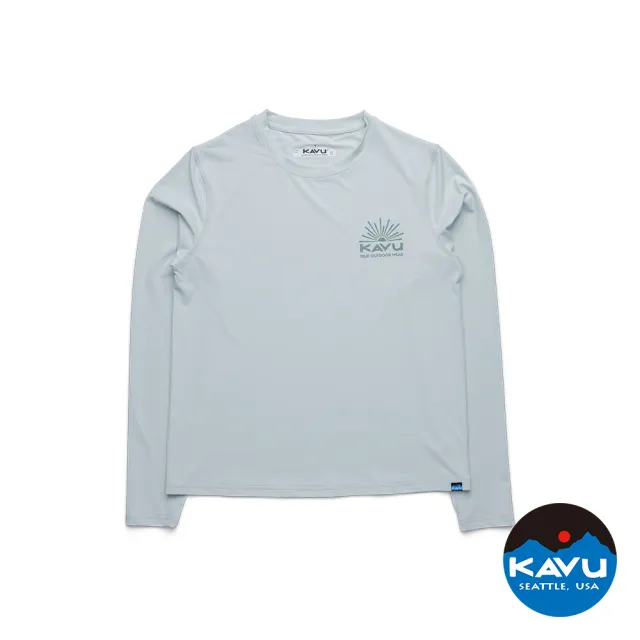【KAVU】Sunlite Crew 防曬長袖排汗衣 女款 天空薄荷 #2266