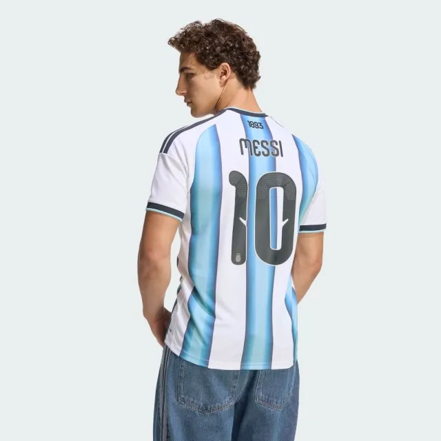 【adidas 愛迪達】世界盃 阿根廷 主場復刻版梅西球衣(KA8117 男款運動上衣 CLIMACOOL科技）