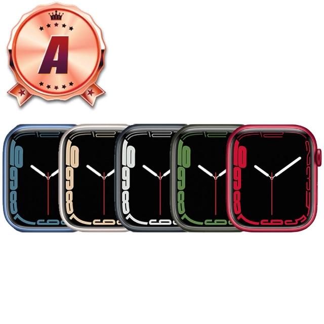 【Apple】A級福利品 Watch Series 7 LTE 45mm 鋁金屬 智慧型手錶(贈市值2080超值配件大禮包)