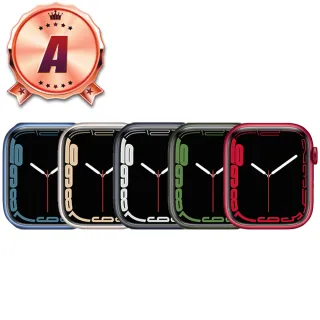 【Apple】A級福利品 Watch Series 7 LTE 45mm 鋁金屬 智慧型手錶(贈市值1480配件禮)