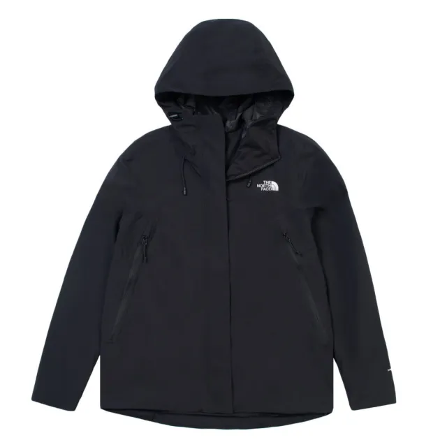 【The North Face】TNF 休閒 運動 DWR防潑水輕量風衣 W TWILIGHT SOFTSHELL JKT - AP 女 黑 (NF0A8CK7JK3)
