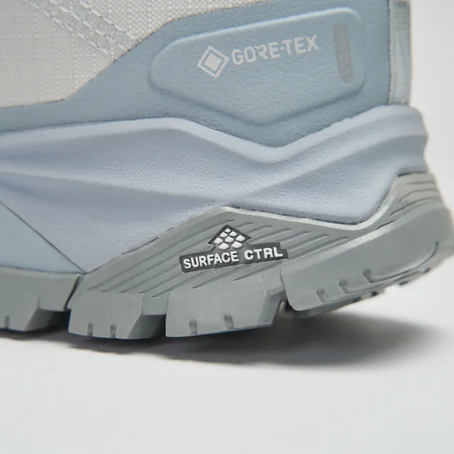 【The North Face】TNF 休閒 運動 拼接專業防水登山鞋 W OFFTRAIL HIKE GORE-TEX 女 藍白 (NF0A8AEHL0T)