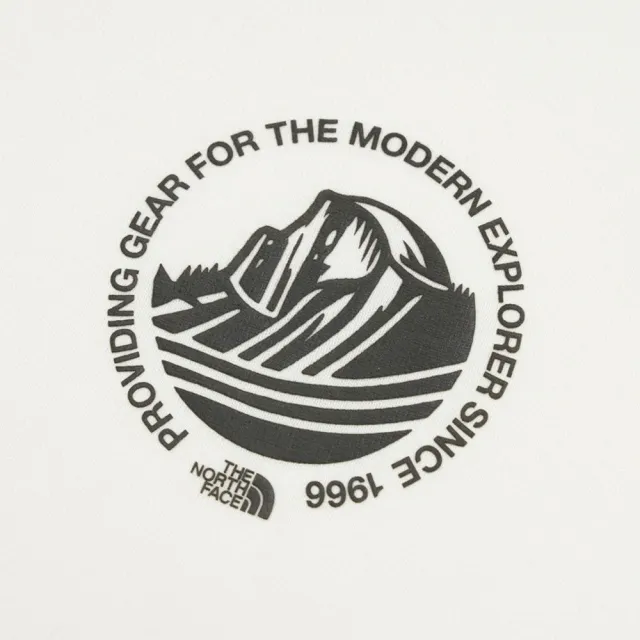 【The North Face】TNF 休閒 運動 速乾簡約印花短袖T恤 M HIKE SS TEE GRAPHIC - AP 男 白(NF0A8GZVFN4)