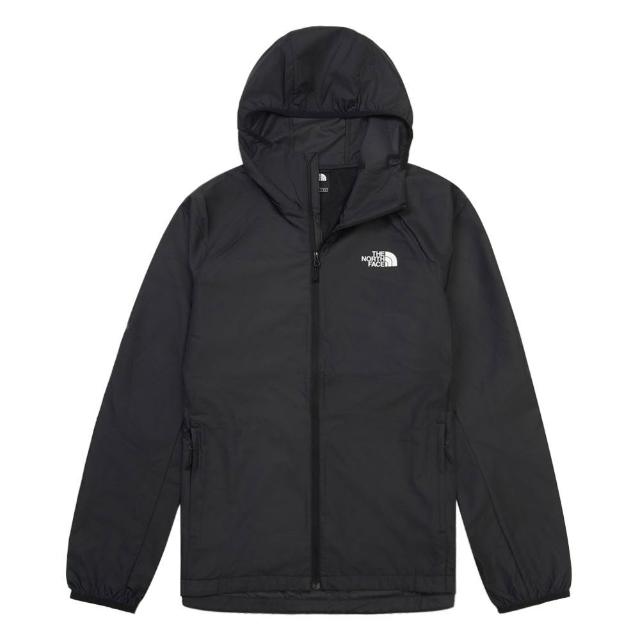 【The North Face】TNF 休閒 防潑水連帽外套 M FLYWEIGHT BREEZE WIND JACKET - AP 男 黑 (NF0A8G78JK3)