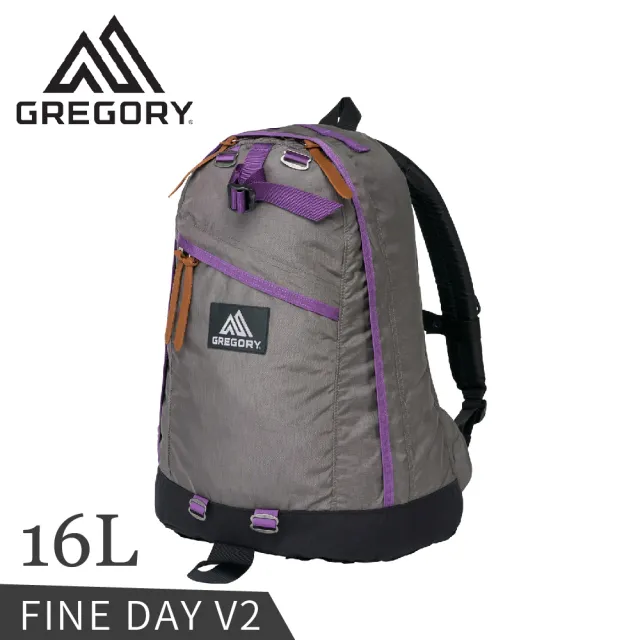 【Gregory】16L FINE DAY V2 後背包《灰/紫》137539/雙肩背包/日系街包/休閒背包/登山