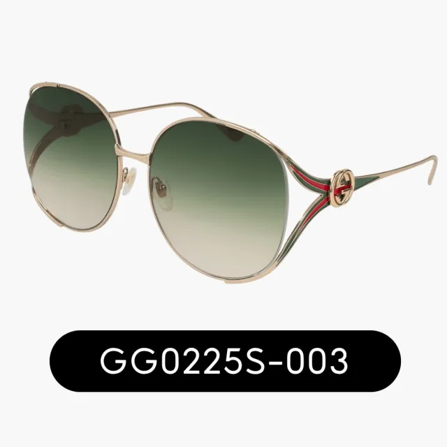 【GUCCI 古馳】經典LOGO大框暢銷抗UV太陽眼鏡(GG0225S、GG0649SK、GG0650SK、GG0646S 多款任選)
