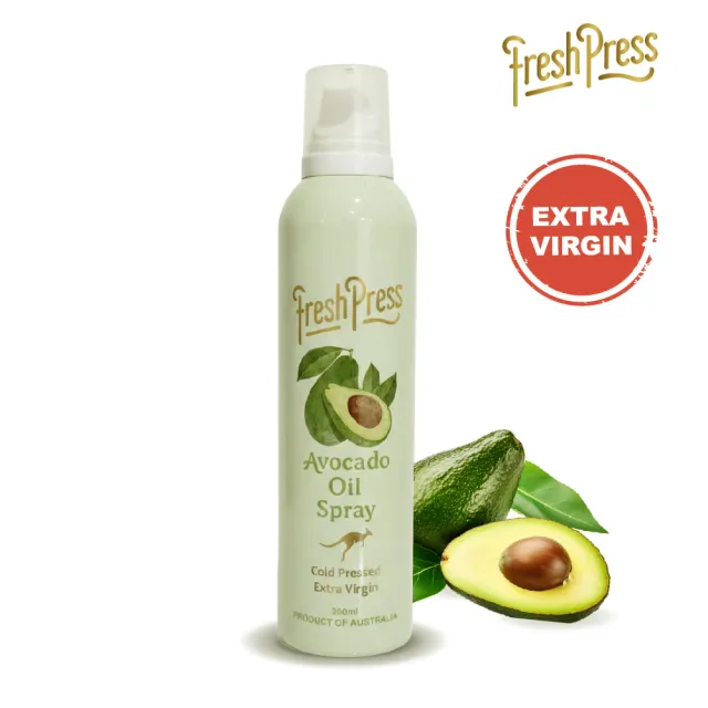 【壽滿趣】FreshPress澳洲頂級冷壓初榨酪梨油噴霧/噴油瓶200ml(可生飲/低溫冷壓)