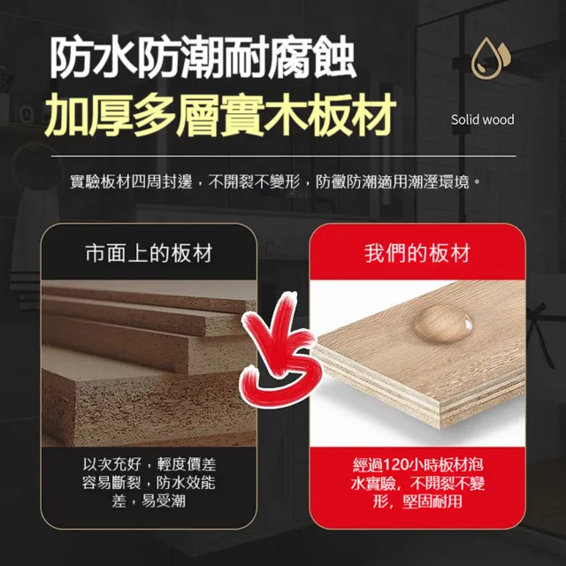 【歐德沐】復古風實木浴室鏡櫃 鏡櫃 鏡箱 60公分 防水防潮 多層儲物 靜音鉸鏈 無燈簡約款 預購15天