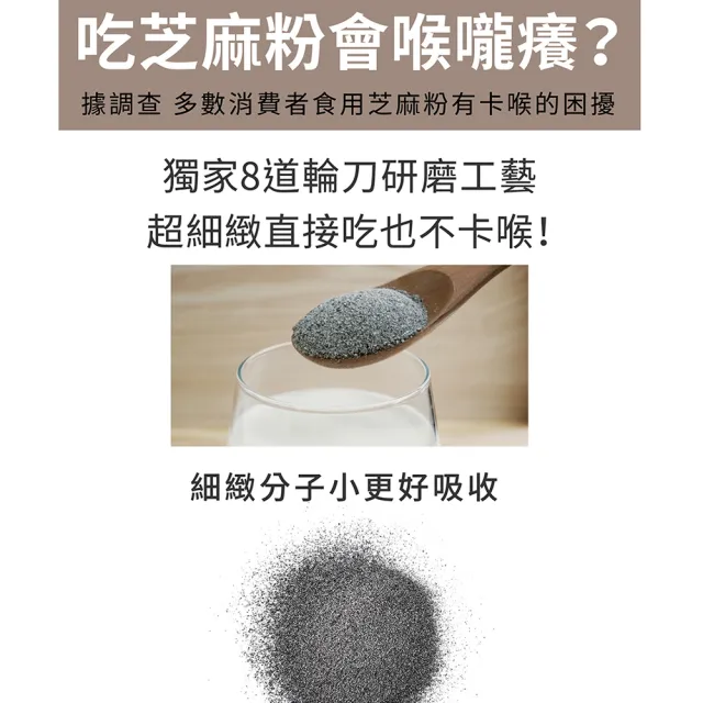 【芝初】雙11推薦8倍細高鈣黑芝麻粉720g x 2罐(MOMO獨家販售)