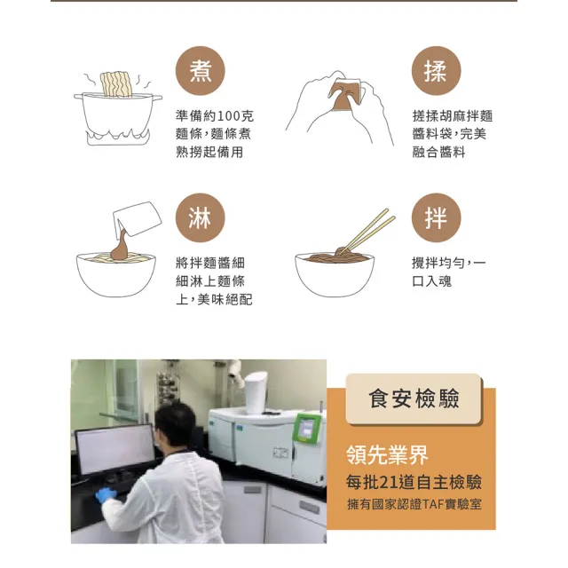 【芝初】胡麻拌麵醬 兩種口味任選1盒 (30克/包；6包/盒)