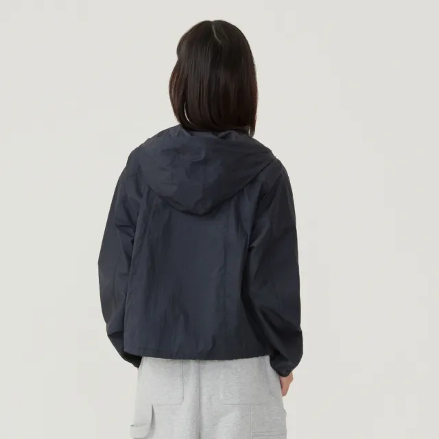 【COVERNAT】官方旗艦館 女款可收納輕量防風外套(WMS防風外套 YOON JI同款 深海軍藍/白/天藍色)