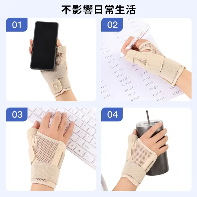 【StarGo】運動加壓護腕帶 拇指支撐固定帶 大拇指腱鞘護腕 防扭傷手腕康復固定護具 單入（非醫療）