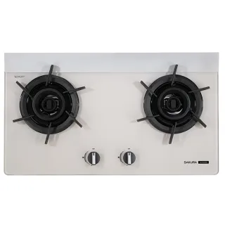 【SAKURA 櫻花】二口雙炫火玻璃檯面爐 奶油杏(G2922BG 原廠技師到府基本安裝)