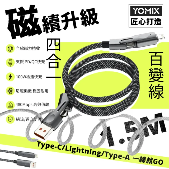 【TOSHIBA 東芝】磁吸充電線組★Canvio Basics A5 2TB行動硬碟+PD100W快充磁吸收納線1.5M