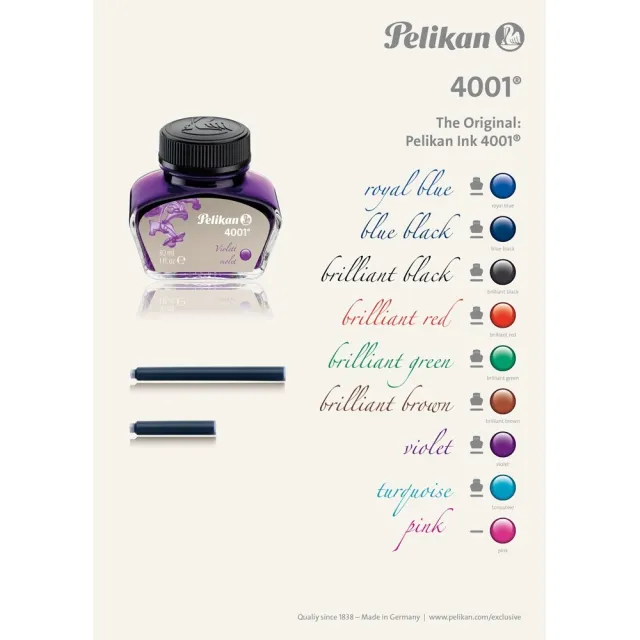 【Pelikan】百利金 4001瓶裝墨水 62.5ml