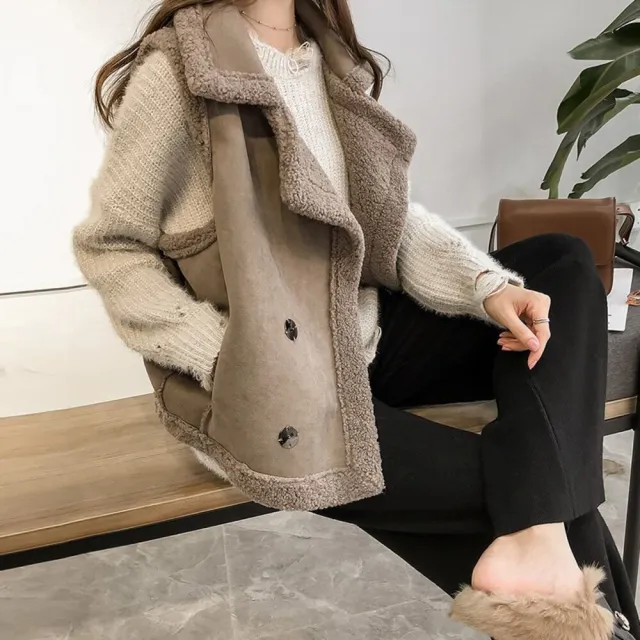 【Uicy】韓版羊羔寬鬆背心外套 小可愛 背心 衣服 女裝 上衣 J194