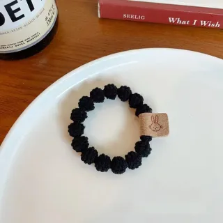 【Uicy】韓版簡約毛絨豆豆圖案髮圈 N142
