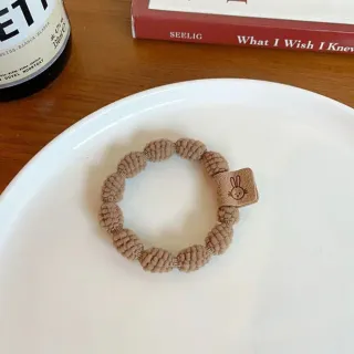 【Uicy】韓版簡約毛絨豆豆圖案髮圈 N142