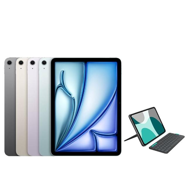 【Apple】2026 iPad Air M4晶片/11吋/WiFi/256G 平板電腦(FlipFolio 磁吸式鍵盤保護支架組)