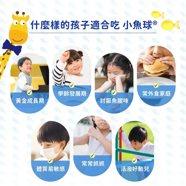 【小兒利撒爾】小魚球90粒x2+綜合乳鐵 90包x1(180粒+90包)