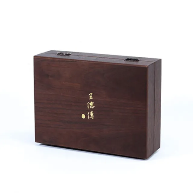 【王德傳】德傳經典木盒茶葉禮盒附提袋-大禹嶺高山烏龍150g+梨山烏龍150g(德傳經典燙金木盒茶禮)