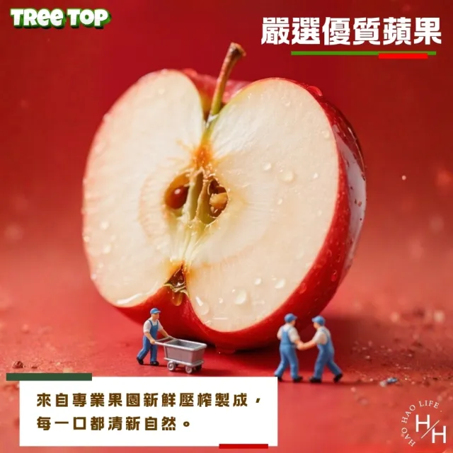 【Tree Top 樹頂】蘋果汁 (2公升X4入/箱)