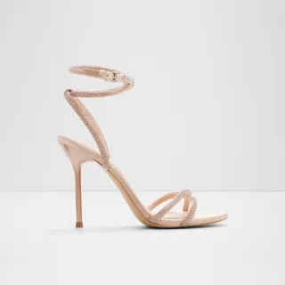 【ALDO】MANAELDEN-華麗水鑽細帶繞踝涼跟鞋-女鞋(粉色)