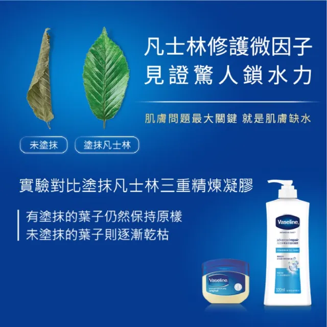 【Vaseline 凡士林】官方直營 經典系列潤膚露320ml(專業修護/深層修護/蘆薈舒緩)