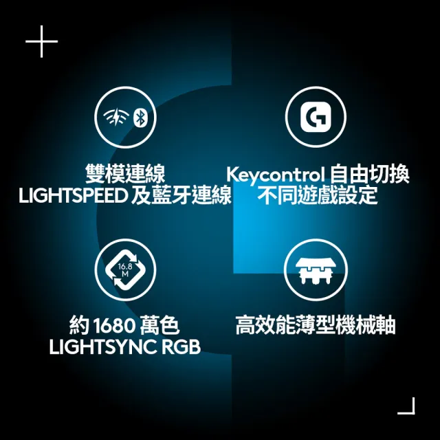 【Logitech G】G515 TKL輕薄無線機械式電競鍵盤(觸感軸)