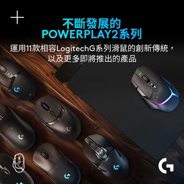 【Logitech G】PowerPlay2 無線充電鼠墊