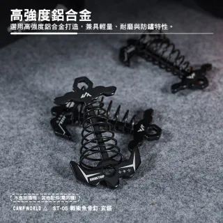 山趣 ST-05戰術魚骨釘 玄錨 A572-X01 營釘 魚骨地釘 魚骨設計 逐露天下