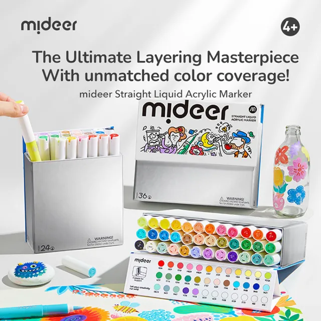 【mideer】麥克筆 24色 創意繪畫 益智啟發 4歲以上 台灣總代理