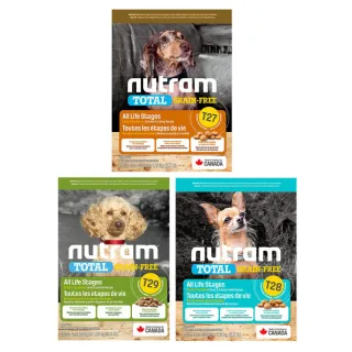 即期品【Nutram 紐頓】T27/T28/T29無穀全能/無穀低敏系列 5.4kg/12lb(狗糧/狗飼料/無穀犬糧)
