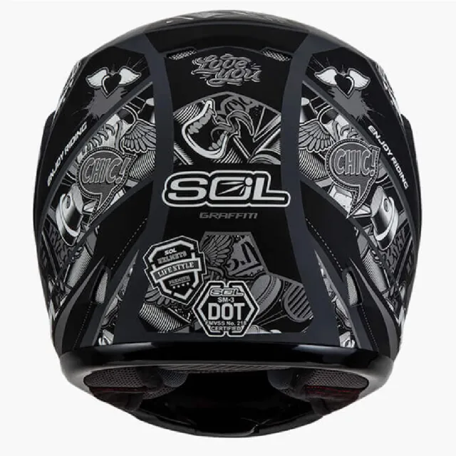 【SOL】SM-3 惡天使 消光灰/銀 可樂帽 全罩式 MD-04(可掀式安全帽│鏡片│內襯│輕量化)