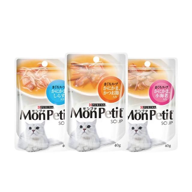 【MonPetit 貓倍麗】極品湯包 40gx1包(貓副食 貓餐包 補水)