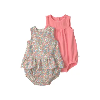 【Carter’s】嬰兒 2件組套裝(包屁衣/包屁洋裝)（原廠公司貨  童裝 嬰兒裝 2件組套裝）