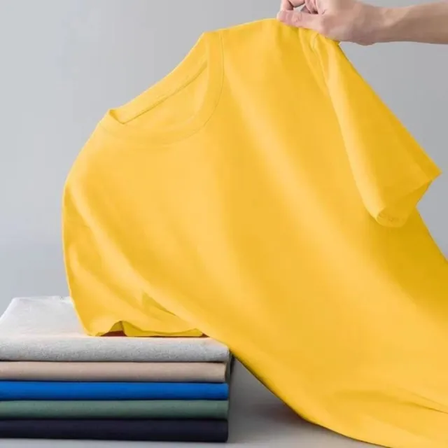 【Uicy】韓版夏季薄款百搭圓領短袖上衣 衣服男裝t恤短袖t恤 T657