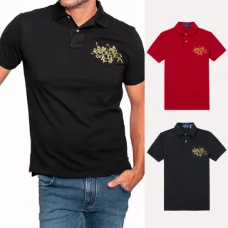 【RALPH LAUREN】RL POLO 經典立領刺繡大馬短袖Polo衫 上衣-多色選(CUSTOM SLIM FIT/平輸品/)