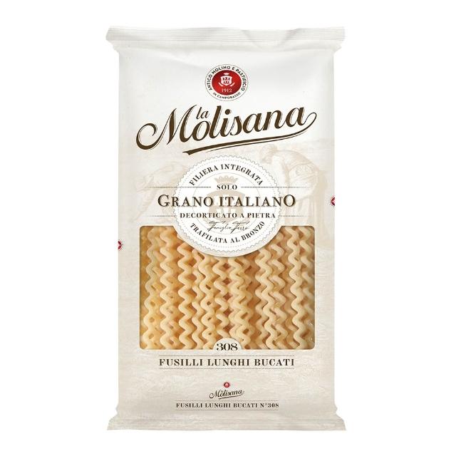 【Molisana 義大利茉莉】石臼碾磨-義大利QQ麵N308-500g/包(高山冷泉揉製麵糰)