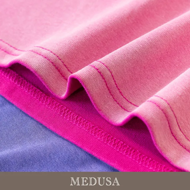 【MEDUSA 曼度莎】現貨-水鑽字母水洗漸層棉T - 2色（M-XL）｜女短袖T恤 水鑽棉T