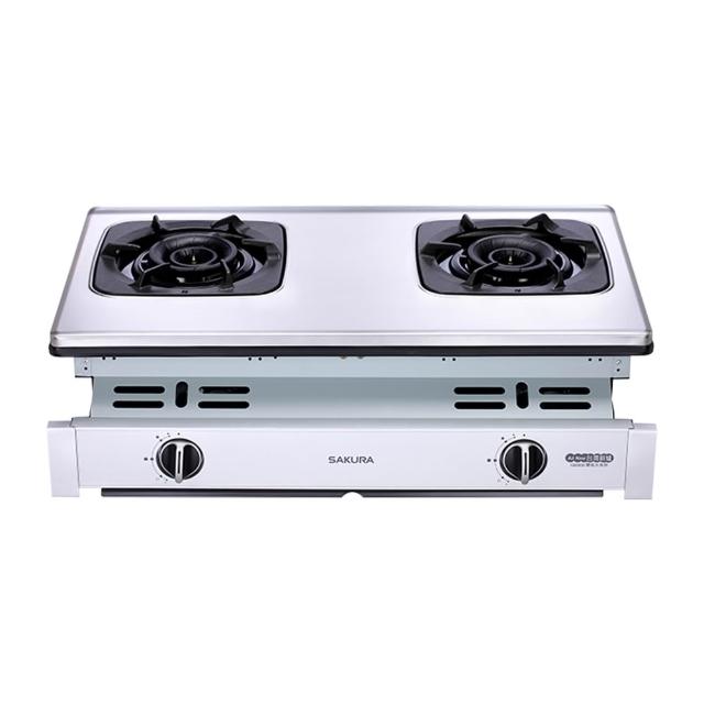 【SAKURA 櫻花】二口雙炫火珍珠壓紋嵌入爐(G6900 原廠技師到府基本安裝)