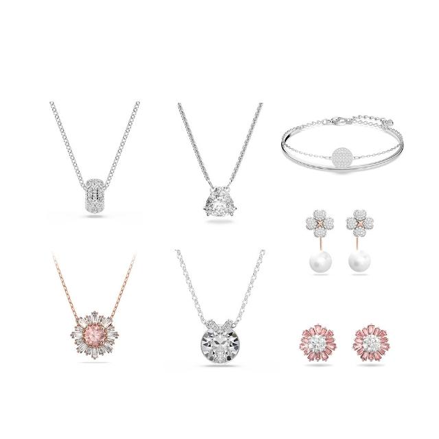 【SWAROVSKI 施華洛世奇】官方直營 Latisha/Sublima/BellaV/Dextera鏈墜/耳環 圓形(6款任選)