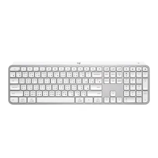 【Logitech 羅技】MX Keys S無線智能鍵盤 - 珍珠白(藍牙鍵盤、薄膜鍵盤)