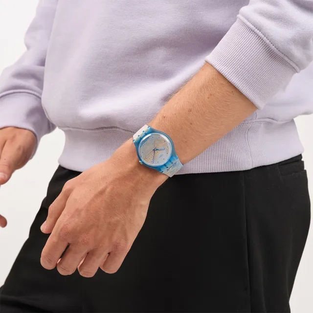 【SWATCH】MONET`S PALAZZO DUCALE 莫內《總督宮》/古根漢美術館聯名 SO29Z150 (41mm)