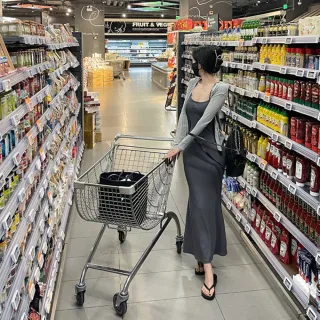 【Uicy】韓版氣質收腰細肩洋裝 連身裙 吊帶裙 吊帶褲 女裝S251