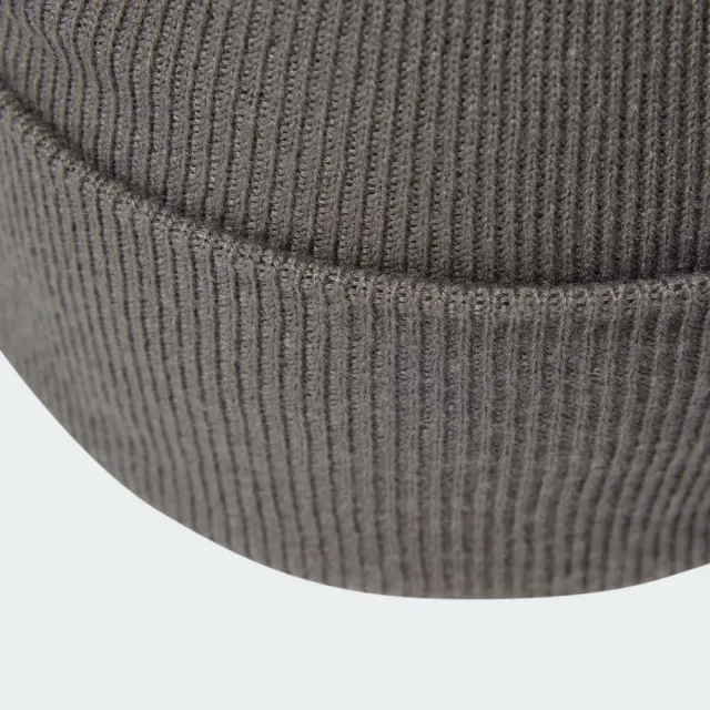 【adidas 愛迪達】Ac Cuff Knit 針織帽 米灰 反折 保暖 柔軟(IS4630)