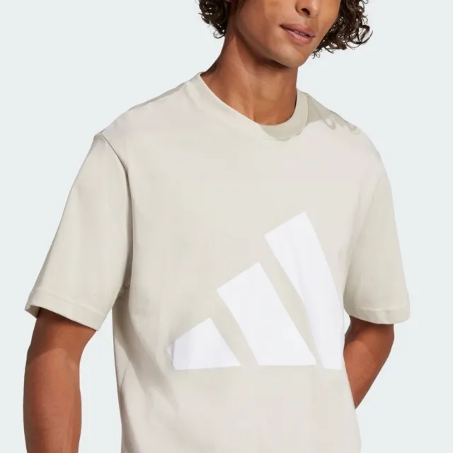 【adidas 愛迪達】M Bl Sj T 男 T恤 運動上衣 休閒短袖 米 亞版 純棉 經典(JE8933)