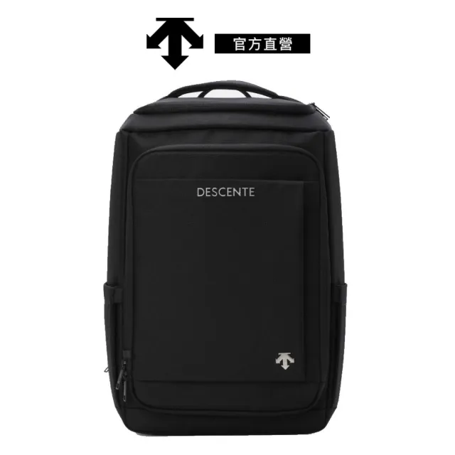 【DESCENTE】迪桑特 中性 25L大容量防潑水後背包(黑色)