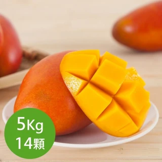 【黑貓嚴選】枋山盧家 寶島級芒果14入禮盒(5kg/盒 輸日等級 端午 三節)