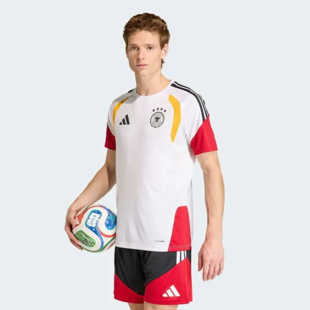 【adidas 愛迪達】Dfb Tr Jsy 男 T恤 運動上衣 休閒短袖 白 亞版 世界盃 德國(KB4440)